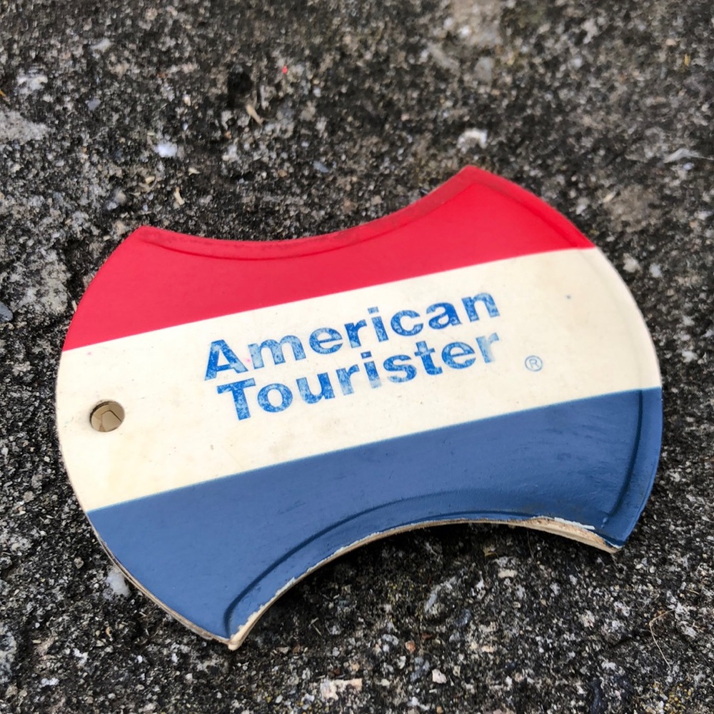VINTAGE American Tourister Luggage Tag